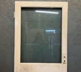 Wide White Half Glazed Door